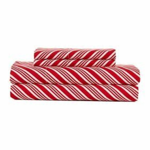 CANDY CANE Striped MSH Twin Sheet Set - Picture 4 of 4
